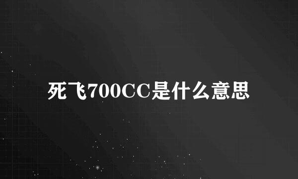 死飞700CC是什么意思