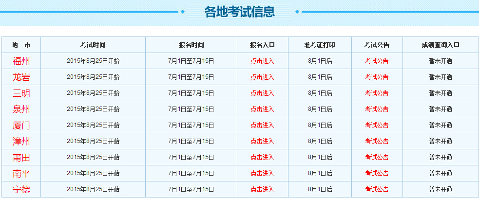 福建省会计从业资格证什么时候考试