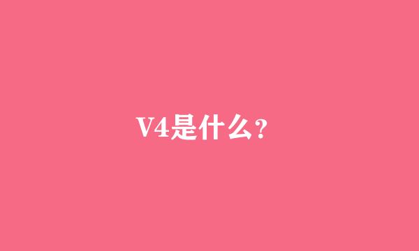 V4是什么？