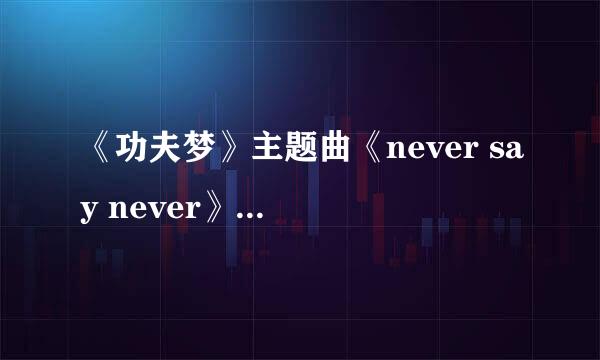 《功夫梦》主题曲《never say never》歌词意思是什么？