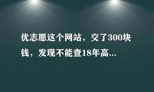 优志愿这个网站，交了300块钱，发现不能查18年高考的信息。电话打通了故意不接，怎么举报这些骗子？