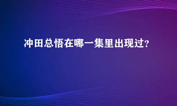 冲田总悟在哪一集里出现过？