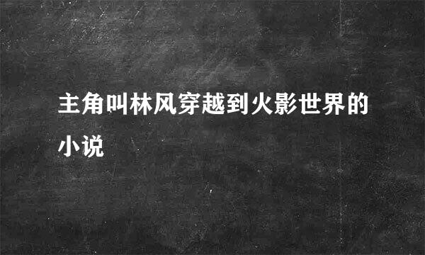 主角叫林风穿越到火影世界的小说