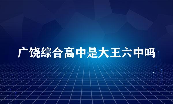 广饶综合高中是大王六中吗