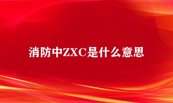 消防中ZXC是什么意思