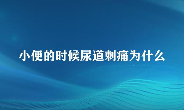 小便的时候尿道刺痛为什么