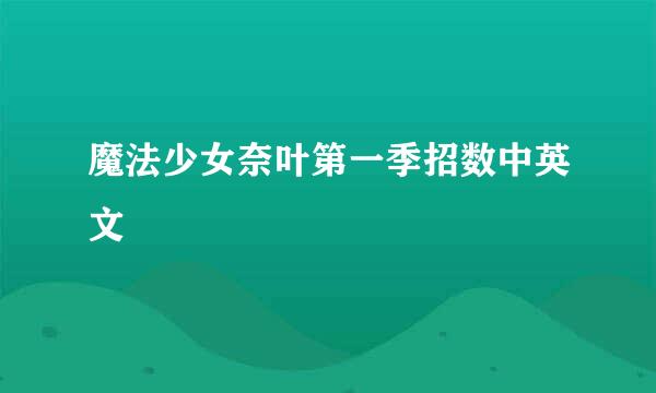 魔法少女奈叶第一季招数中英文