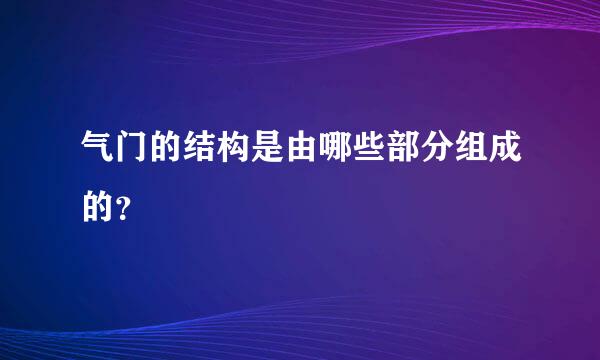 气门的结构是由哪些部分组成的？