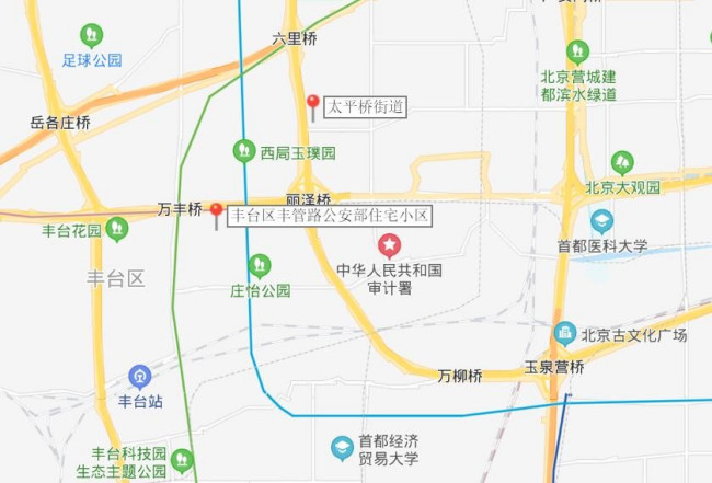 北京市丰台区丰管路公安部住宅小区属于哪个街道