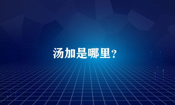 汤加是哪里？