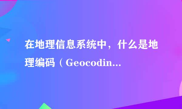 在地理信息系统中，什么是地理编码（Geocoding）和地址匹配？