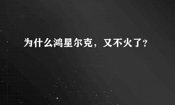 为什么鸿星尔克，又不火了？