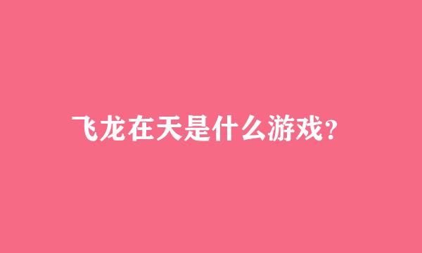 飞龙在天是什么游戏？