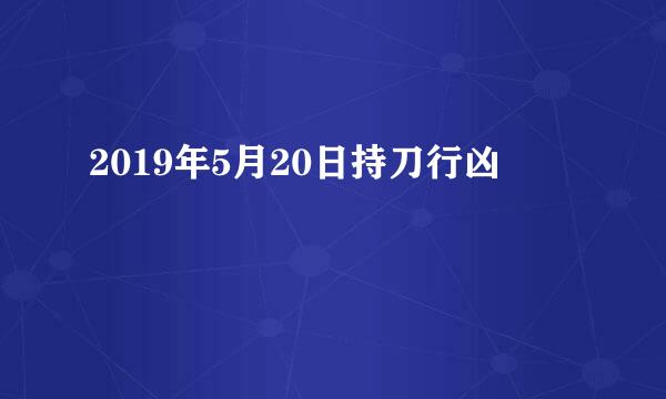 2019年5月20日持刀行凶