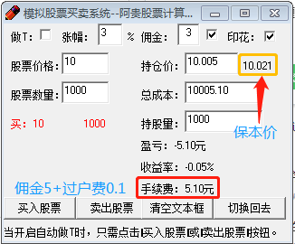 股票交易的手续费怎么计算的？