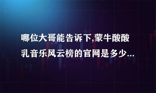 哪位大哥能告诉下,蒙牛酸酸乳音乐风云榜的官网是多少阿??(能看本周榜单的)