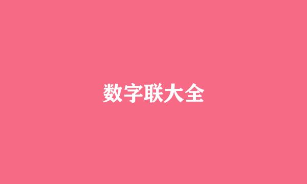 数字联大全