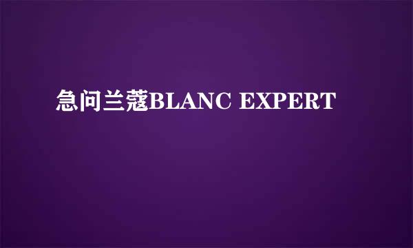 急问兰蔻BLANC EXPERT