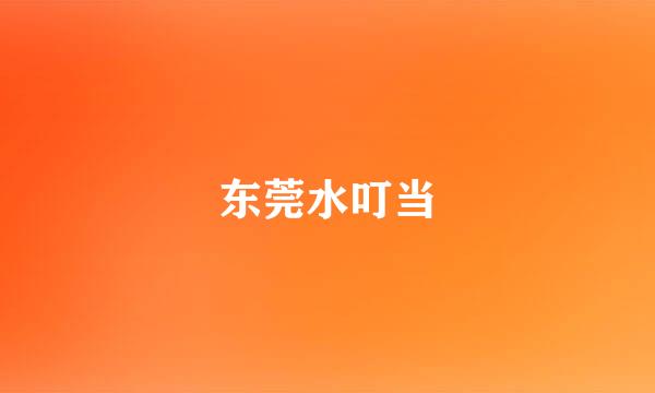 东莞水叮当