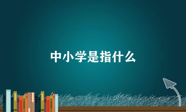 中小学是指什么