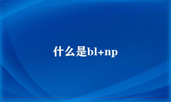 什么是bl+np