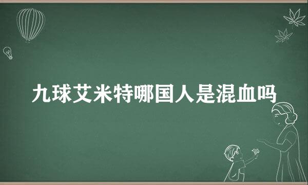 九球艾米特哪国人是混血吗