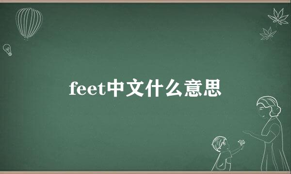 feet中文什么意思