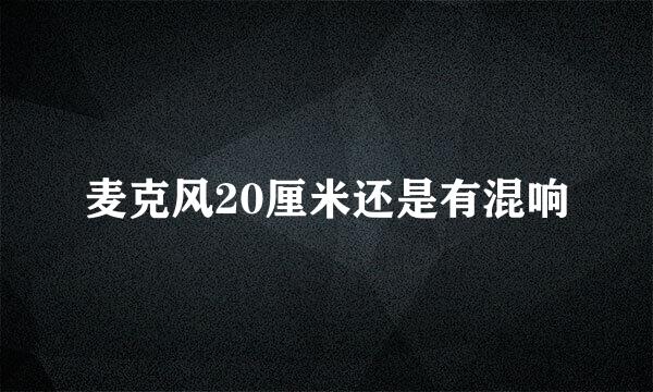 麦克风20厘米还是有混响