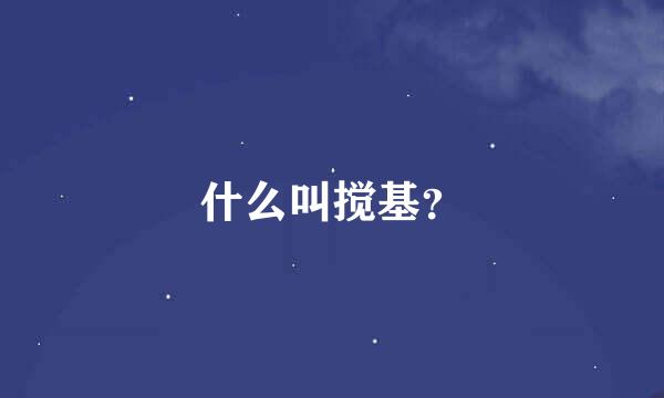 什么叫搅基？