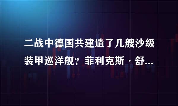 二战中德国共建造了几艘沙级装甲巡洋舰？菲利克斯·舒尔茨上校指挥的是那艘？命运如何？