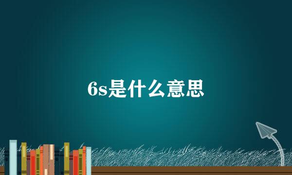 6s是什么意思