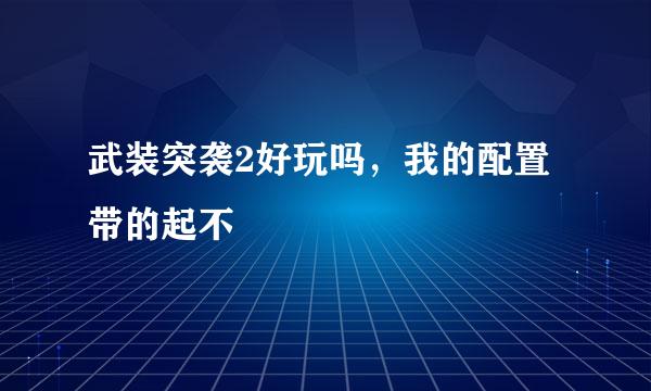 武装突袭2好玩吗，我的配置带的起不