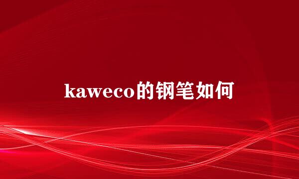 kaweco的钢笔如何