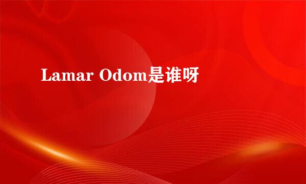 Lamar Odom是谁呀