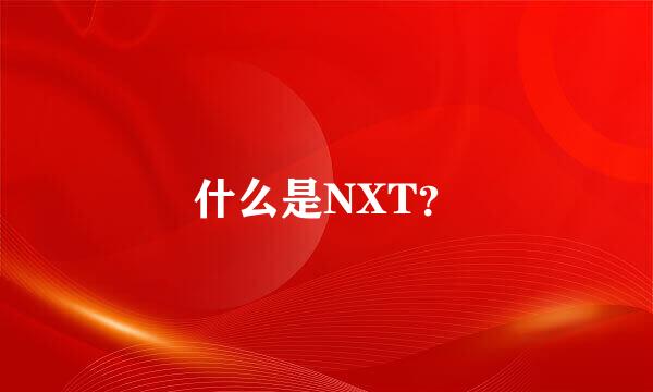 什么是NXT？