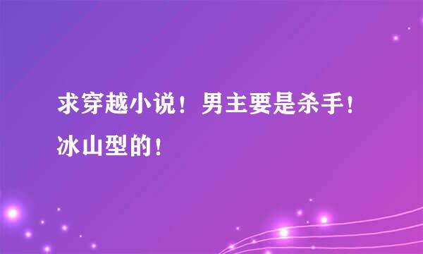 求穿越小说！男主要是杀手！冰山型的！