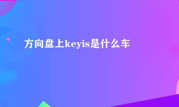 方向盘上keyis是什么车