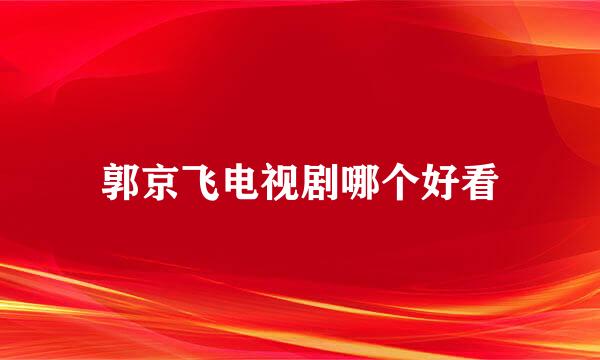 郭京飞电视剧哪个好看