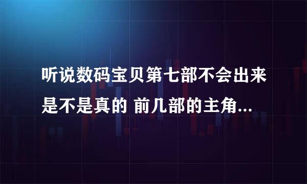 听说数码宝贝第七部不会出来是不是真的 前几部的主角都出场了