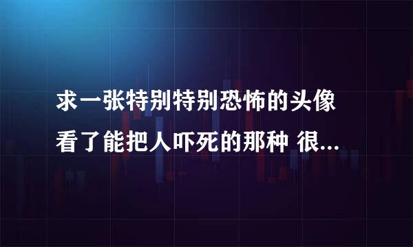 求一张特别特别恐怖的头像 看了能把人吓死的那种 很急很急 就是很血腥的那种 看了要呕出来的那种