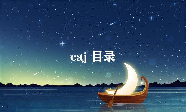 caj 目录