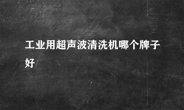 工业用超声波清洗机哪个牌子好