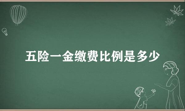 五险一金缴费比例是多少