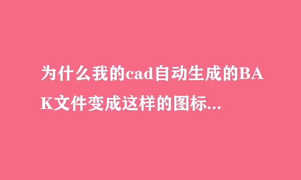 为什么我的cad自动生成的BAK文件变成这样的图标，而且更改后缀名.dwg后也无法使用。求助解决方法！感谢.