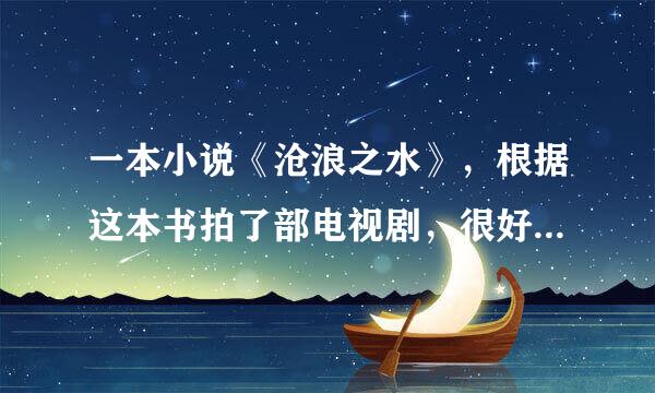 一本小说《沧浪之水》，根据这本书拍了部电视剧，很好看的，可惜忘记电视剧的名字了，哪位告诉我一下…多