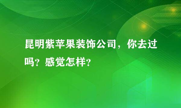 昆明紫苹果装饰公司，你去过吗？感觉怎样？