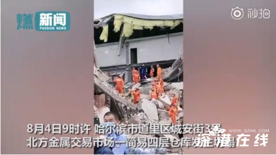 哈尔滨一仓库坍塌至少7人被困，事故原因是什么？