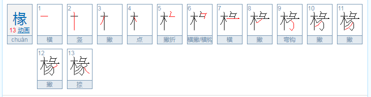 橼字和椽字的区别是什么