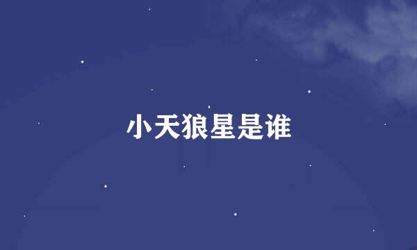 小天狼星是谁