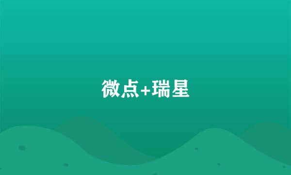 微点+瑞星